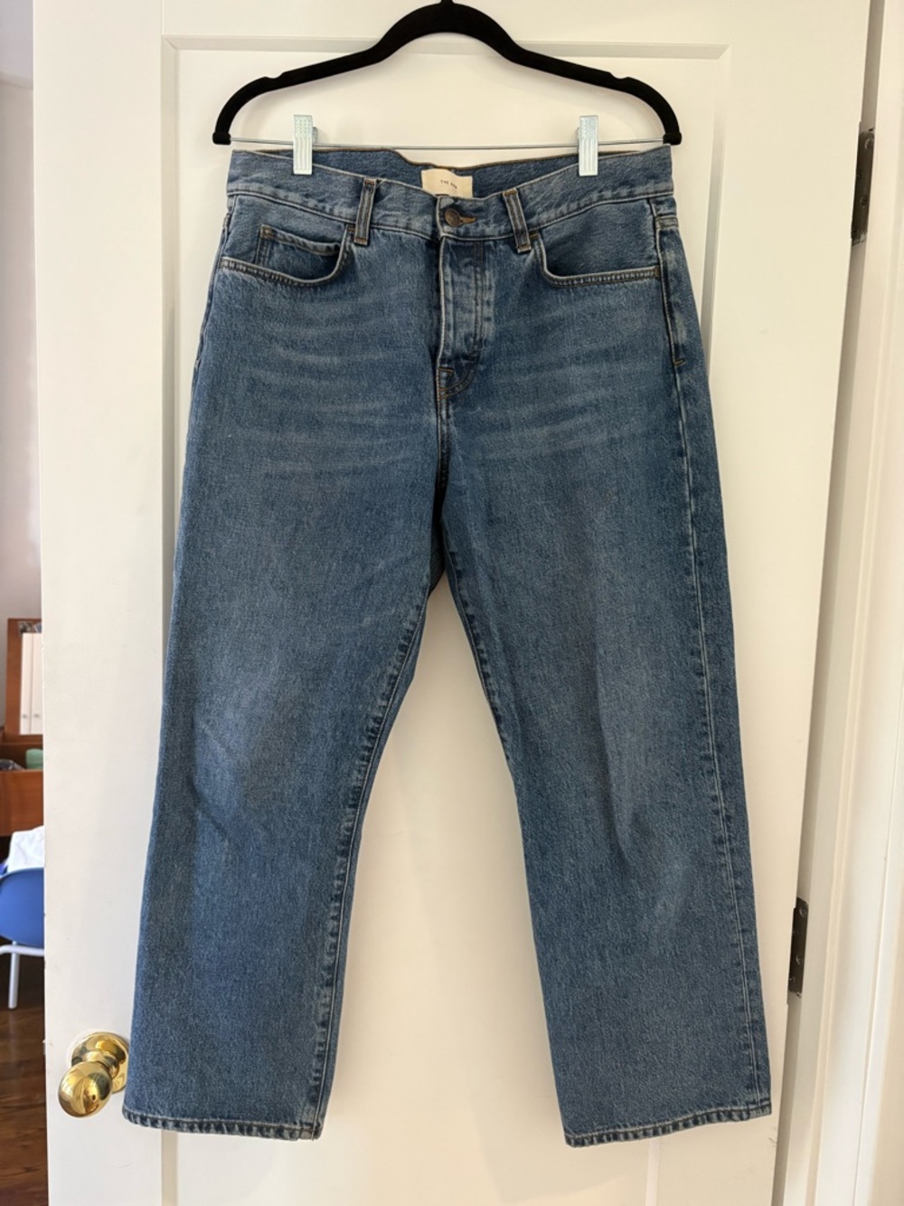 The Row mid-rise straight leg cropped  Jeans